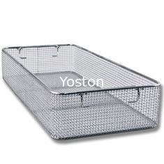 China Woven Mesh Stainless Steel Wire Basket Tray For Hospital Surgical Instrument supplier